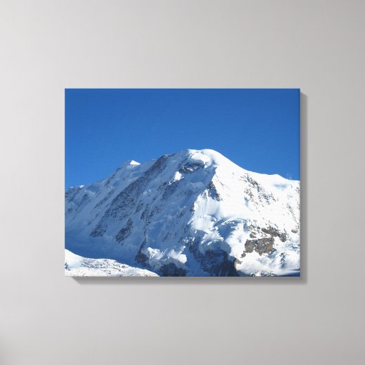Lyskam, Zwitserse Alpen Canvas Afdruk (Voorkant)