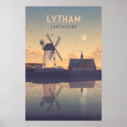 Lytham Lancashire Reisposter Poster (Voorkant)