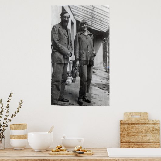 Lytton Strachey en Iris Tree Poster (Keuken)