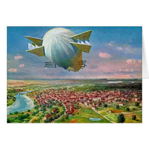 LZ3 Zeppelin  Briefkaart 1908 teruggezet