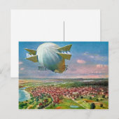 LZ3 Zeppelin  Briefkaart 1908 teruggezet (Voorkant / Achterkant)