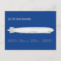 LZ 127 Graf Zeppelin - Luchtschip Blauwdruk Planne
