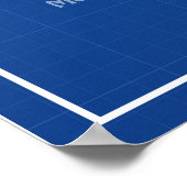 LZ 127 Graf Zeppelin - Luchtschip Blauwdruk Planne Poster (Hoek)