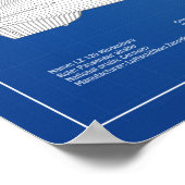 LZ 129 Hindenburg - Luchtschip Blauwdruk Plannen A Poster (Hoek)