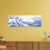 L'z-"Dank u" Premium Wrap Canvas 36 "x12", 1.5" Afdruk (Insitu (Woonkamer))