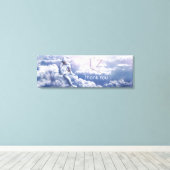 L'z-"Dank u" Premium Wrap Canvas 36 "x12", 1.5" Afdruk (Insitu (Houten vloer))