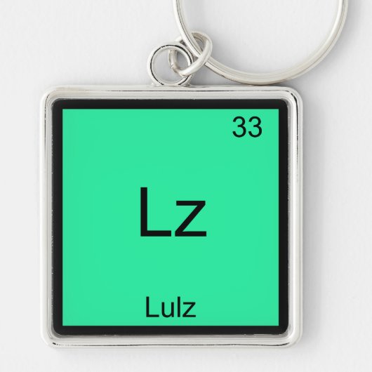 Lz - Lulz Funny Meme Chemistry Element T-Shirt Sleutelhanger (Voorkant)