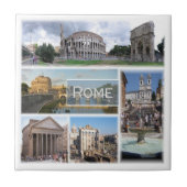LZO001 ROME, Mozaïek, Lazio, Italië, Tegeltje (Voorkant)