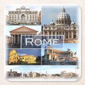 LZO002 ROME, Lazio, Italië Kartonnen Onderzetters (Voorkant)