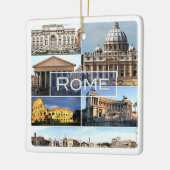 LZO002 ROME, Lazio, Italië Keramisch Ornament (Links)