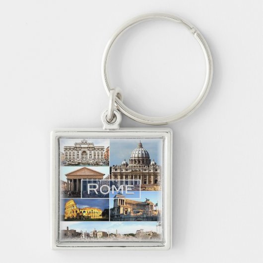 LZO002 ROME, Lazio, Italië Sleutelhanger (Voorkant)