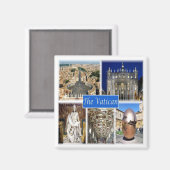 LZO004 HET VATICAAN, Lazio, Italië, Koelkast Magneet (Voorkant / Achterkant)