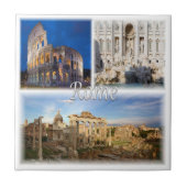 LZO005 ROME, Mozaïek, Lazio, Italië, Tegeltje (Voorkant)