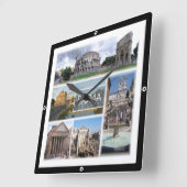 LZO006 ROME, Mosaic, Lazio, Italië Vierkante Klok (Hoek)