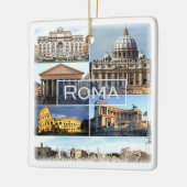 LZO010 mozaïek van ROME, Lazio, Italië; Keramisch Ornament (Links)