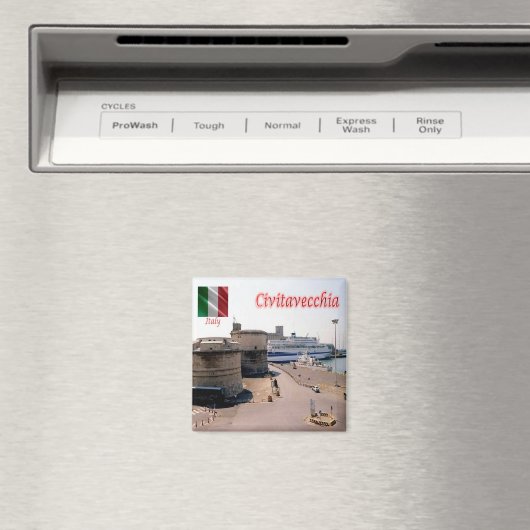 LZO014 CIVITAVECCHIA, Forte Michelangelo, Haven, Magneet (Insitu (Vaatwasser))