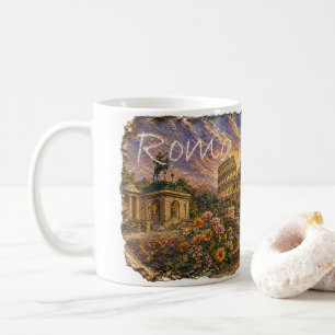 LZO01B mozaïek van ROME, Lazio, Italië, koffiemok