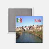 LZO022 RIETI, rivier Velino, Italië, koelkast Magneet (Voorkant / Achterkant)