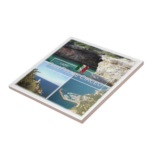 LZO025 SAN FELICE CIRCEO, Lazio, Italië, Tegeltje (Zijkant)