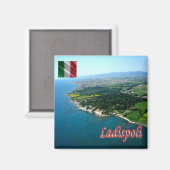 LZO031 LADISPOLI, Lazio, Italië, Koelkast Magneet (Voorkant / Achterkant)