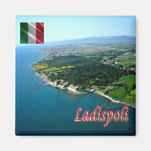 LZO031 LADISPOLI, Lazio, Italië, Koelkast Magneet (Voorkant)