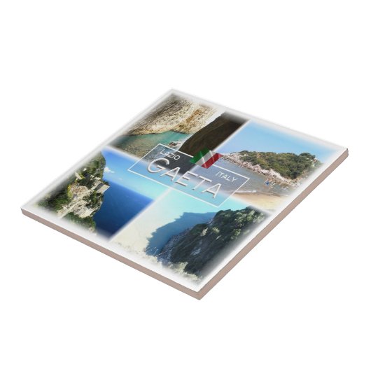 LZO032 GAETA, Mozaïek, Lazio, Italië, Tegeltje (Zijkant)