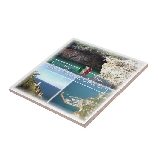 LZO033 SAN FELICE CIRCEO, Lazio, Italië, Tegeltje (Zijkant)