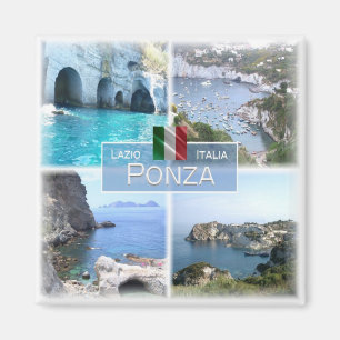 LZO044 PONZA - Lazio - Italië - Koelkast Magneet