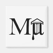 Mµseum Logo Magneet (vierkant) (Voorkant)