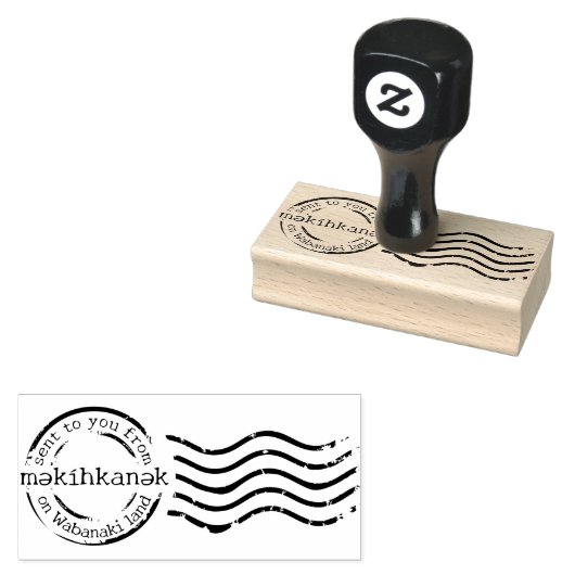 məkíhkankək (Portland, Maine) poststempel Rubberstempel (Gestempeld)