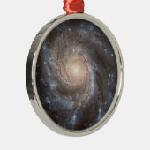 M101 Pinwheels Spiral Galaxy NASA Metalen Ornament (Rechts)