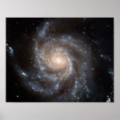 M101 Pinwheels Spiral Galaxy NASA Poster (Voorkant)