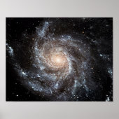 M101 Pinwheels Spiral Galaxy NASA Poster (Voorkant)