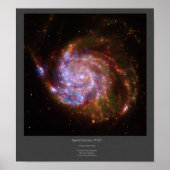 M101 Spiral Galaxy composiet afbeelding poster (Voorkant)