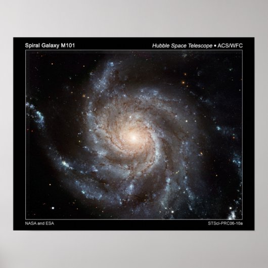 M101 Spiral Galaxy-poster Poster (Voorkant)