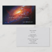 M106 Spiral Galaxy, Canes Venatici Visitekaartje (Voorkant / Achterkant)