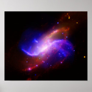 M106 Spiral Galaxy-emissie NASA Poster