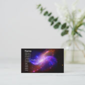 M106 Spiral Galaxy-emissie NASA Visitekaartje (Staand voorkant)
