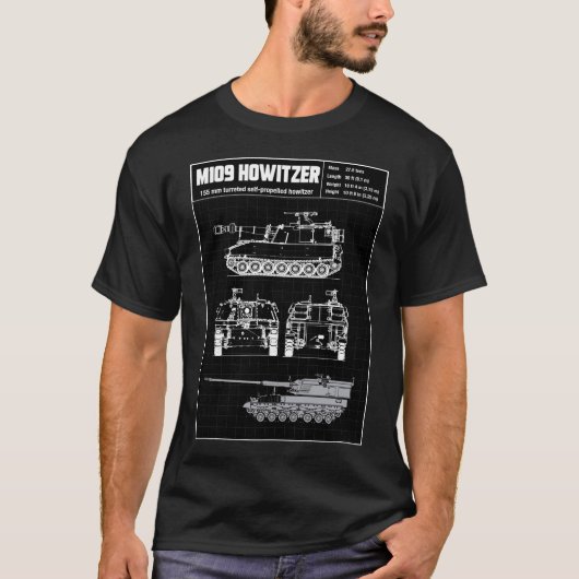 M109 HOUWITZER T-SHIRT (Voorkant)