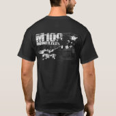 M109 howitzer Mannen Basic Dark T-Shirt (Achterkant)