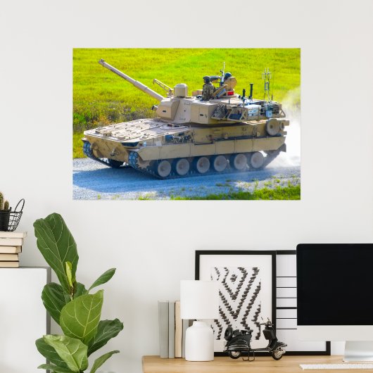 M10 BOOKER GEPANTSERDE GEVECHTSVOERTUIG POSTER (Thuiskantoor)