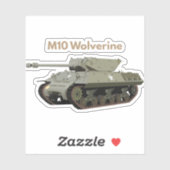 M10 Wolverine American WW2 Tank Destroyer Sticker (Vel)