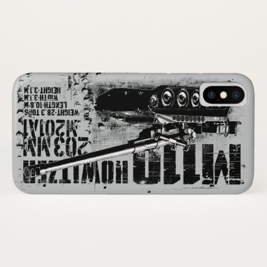 M110 houwitser Case-Mate iPhone case (Achterkant (horizontaal))