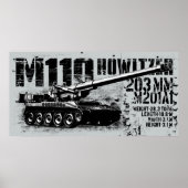 M110-howitserafdrukken Poster (Voorkant)