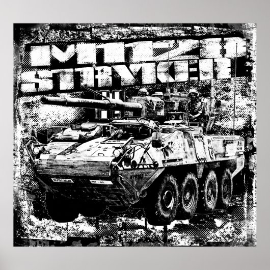 M1128 Stryker Mobile Pistool System Poster (Voorkant)