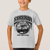 M1128 Stryker Mobile Pistool System T-shirt (Voorkant)