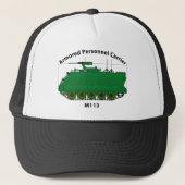 M113-Armored Personnel Carrier APC Trucker Pet (Voorkant)