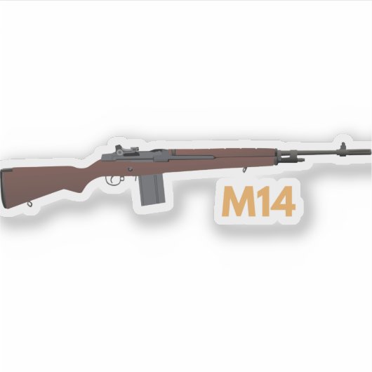 M14 Rifle Sticker (Voorkant)
