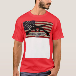M14 Verenigde Staten Geweer Amerikaanse vlag Gesch T-shirt