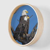 M15 & F23 - Nieuw paar in de Nest Wandklok (Hoek)